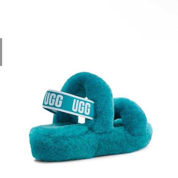 UGG Women Slides - Oh Yeah - Aquatic Blue - Picture 5 of 9